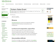 Tablet Screenshot of infos-divorce.eu